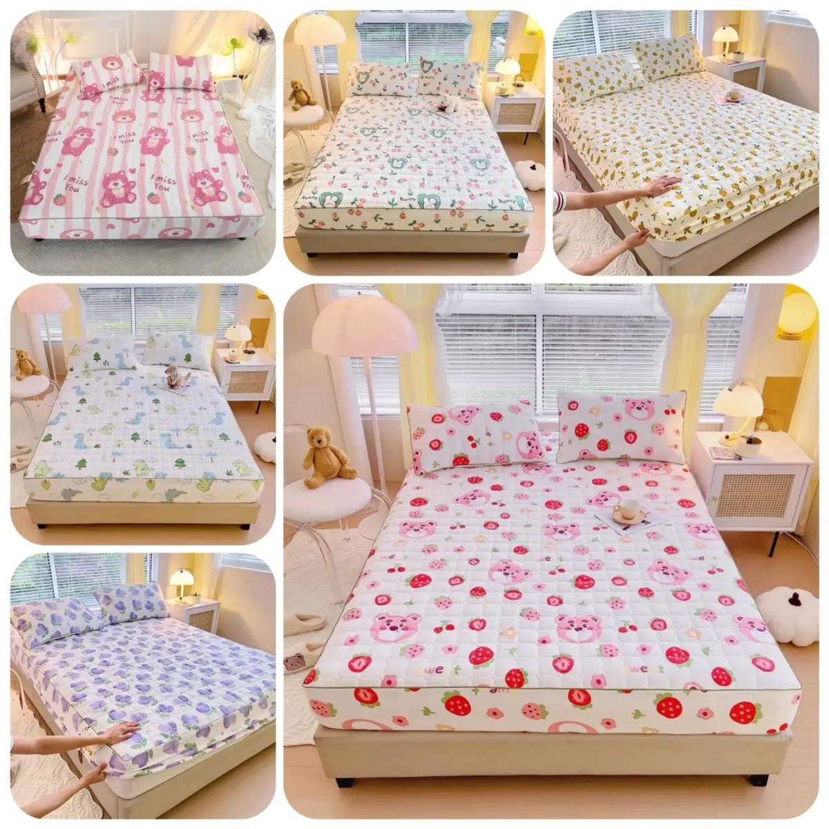 Bộ Ga + 2 Vỏ Gối Trần Bông Cotton Đũi Sơ Đậu Nành Siêu Mềm Mịn - Đủ Kích Thước