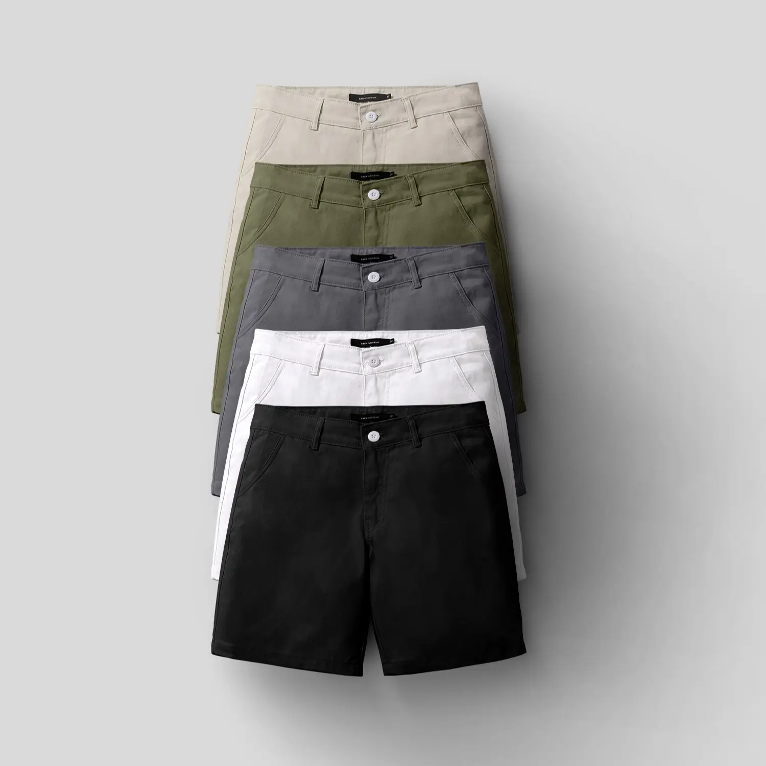 Kaza Indonesia - Celana Pendek Pria "Basic Series" Polos Santai Material Katun Twill Fit Body