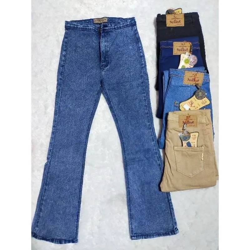 NEW CELANA CUTBRAY HW SV Jeans Wanita Karet Panjang Melar