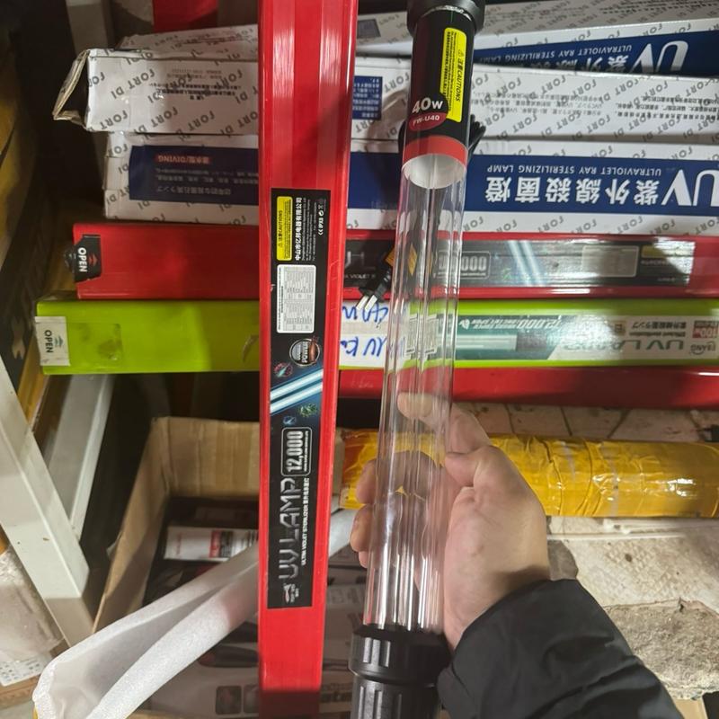 Đèn uv diệt khuẩn có đối trọng tự cân bằng hồ cá koi 20W 30W 40W 55W 75W bảo hành 6 tháng