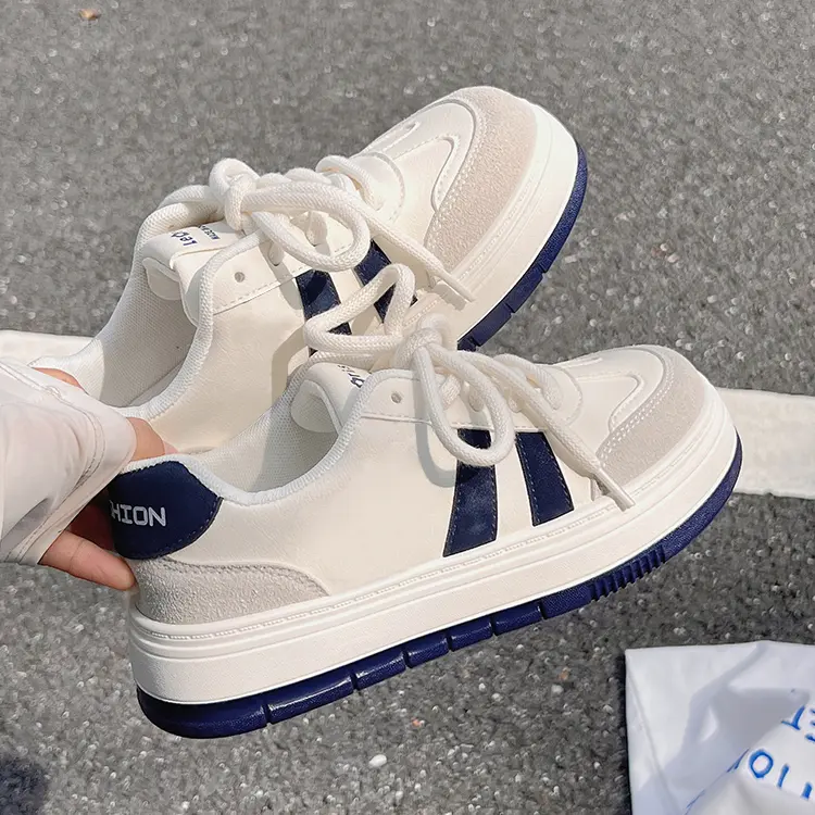 Giày Thể Thao Sneaker Nữ Ulzzang Phối Da Lộn Đế Dày Phong Cách Hàn Quốc - GS10 Shoes