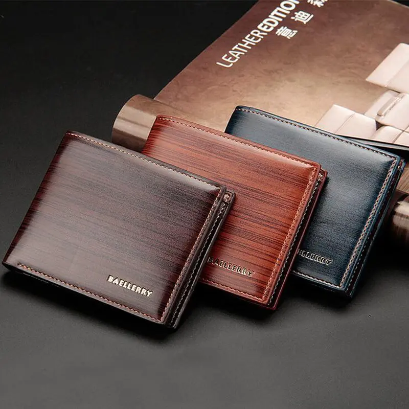 BAELLERRY BR005 Dompet Pria Bahan Kulit PU Leather Premium