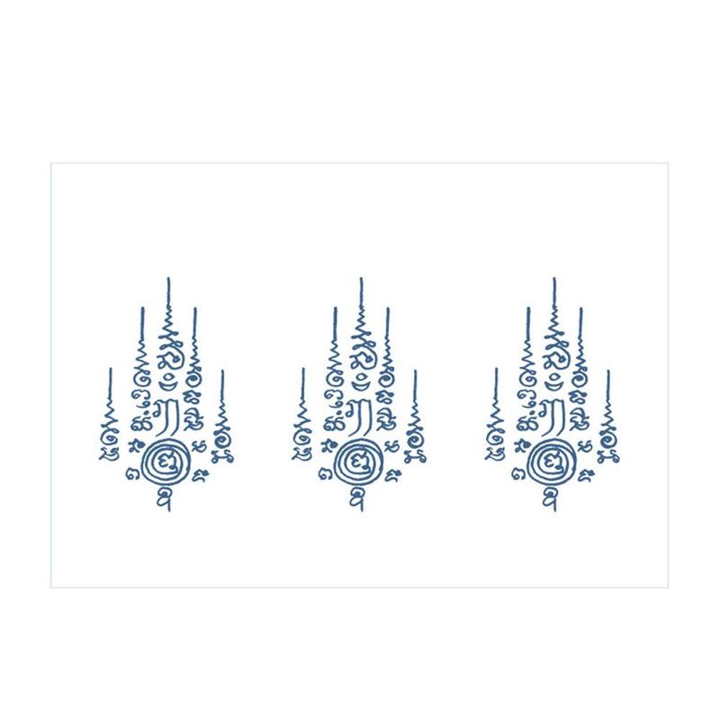 Product Introduction of SemiPermanent Thailand Tattoo Waterproof Spike Juice Herbal Stickers with Star Scripture Buddha B1Z5 23