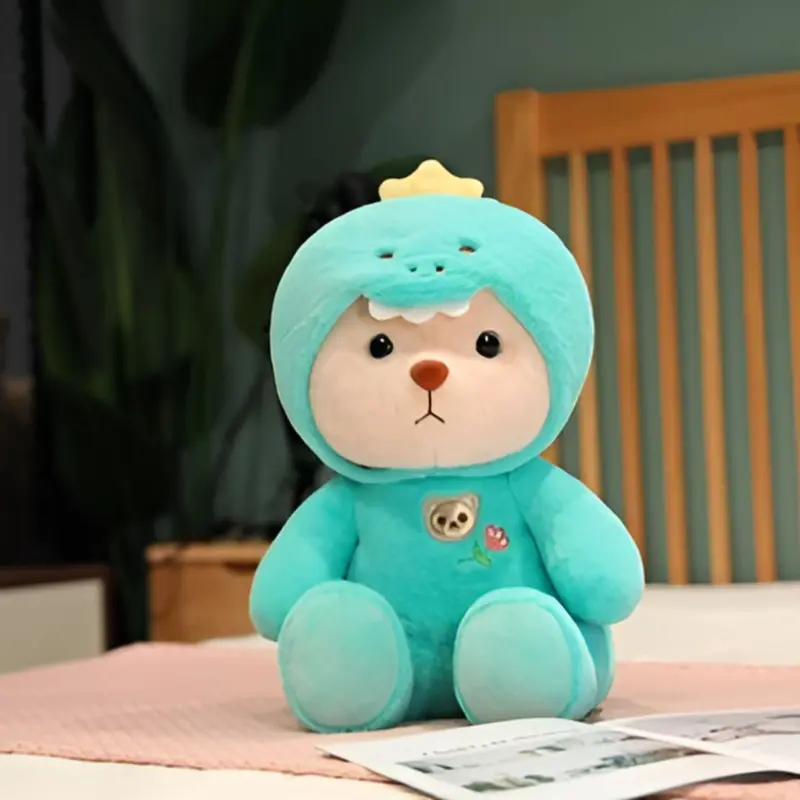 Boneka Teddy Bear Hoodie Tales bear cosplay manyo dino rabbit 35 cm SNI Hadiah Kado 4