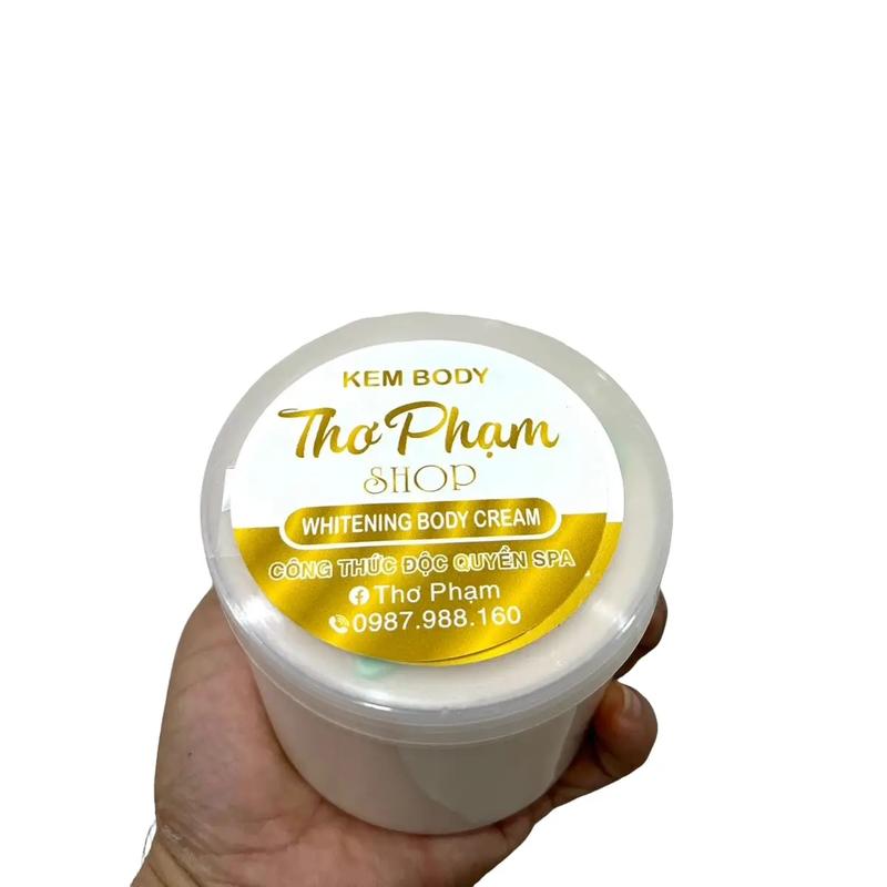 Kem body Thơ Phạm hủ 500g mua được tặng tắm trắng