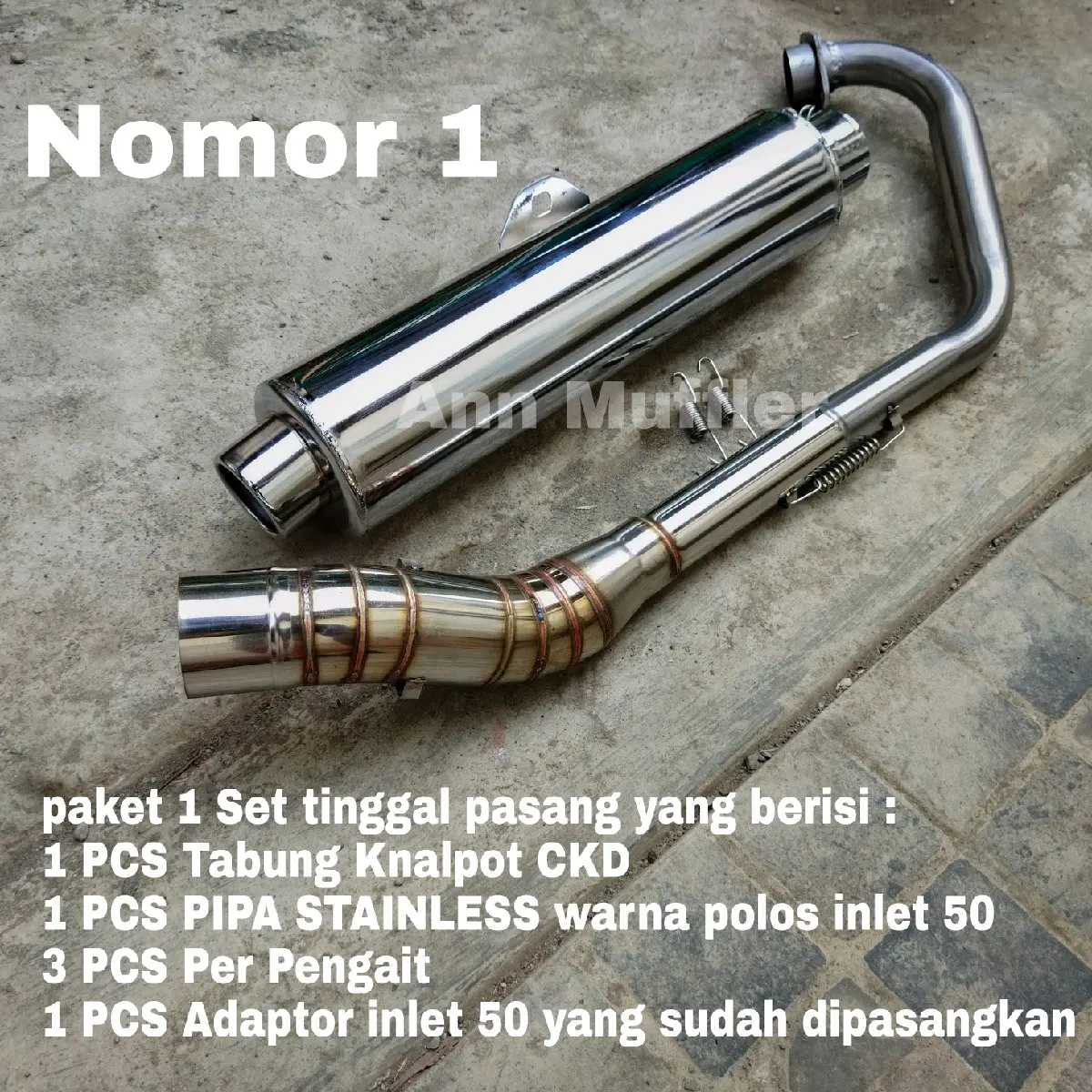 1Set Nomor 1 tinggal Pasang