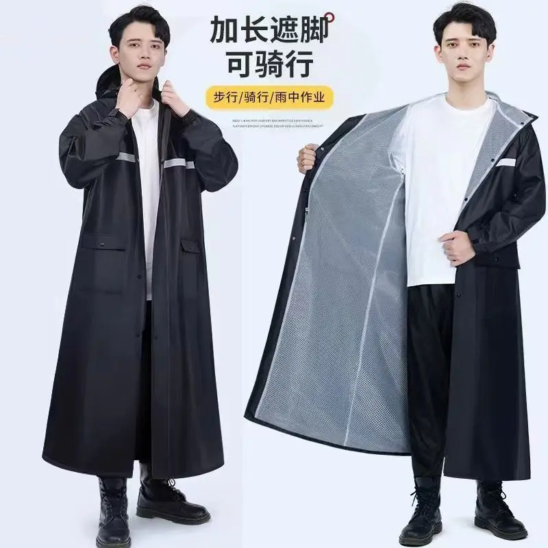 Áo Mưa, Dài Toàn Thân, Chống Mưa, Thích Hợp Cho Xe Điện Và Xe Chạy Điện, Thời Trang, Dành Cho Nam Và Nữ, Xe Đạp Trong Suốt, Người Lớn, Hàng Mới Về, Áo Mưa 0