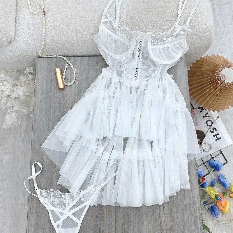 Váy lưới cao cấp đen có gọng kèm quần hàng QCCC