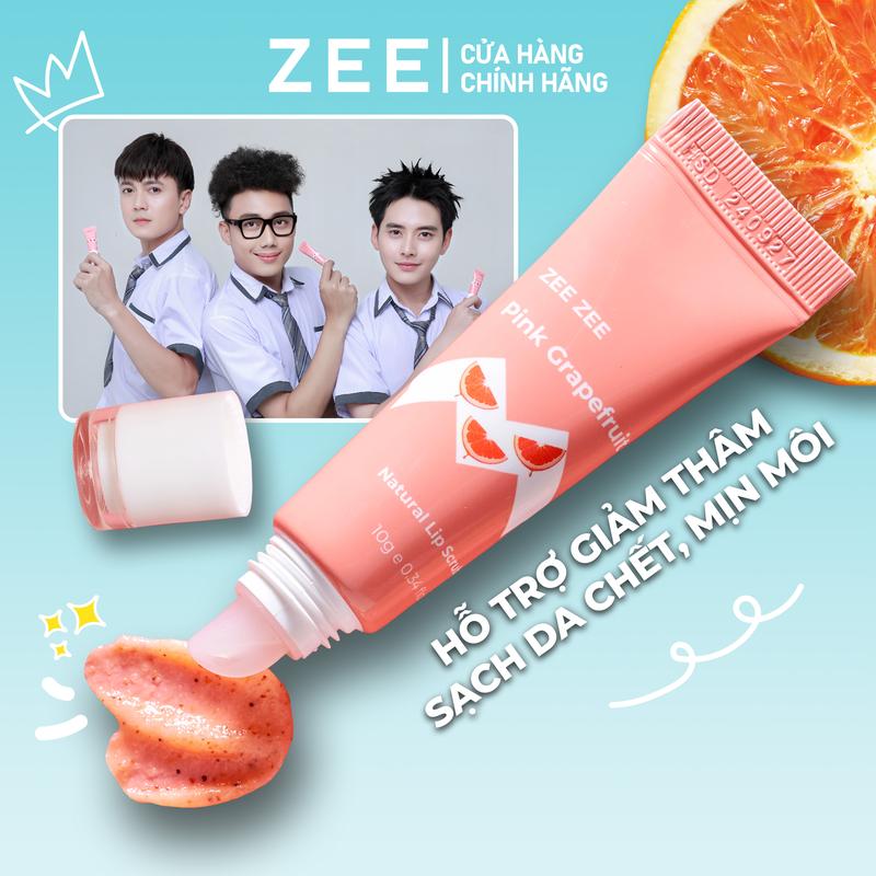 Tẩy Da Chết Môi Bưởi Hồng Làm Đều & Hồng Môi Cho Môi Mềm Mịn ZEE ZEE 10g
