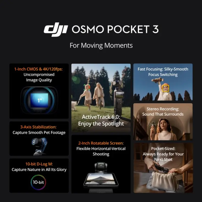 DJI Osmo Pocket 3 - Pocket Gimbal Kamera 4