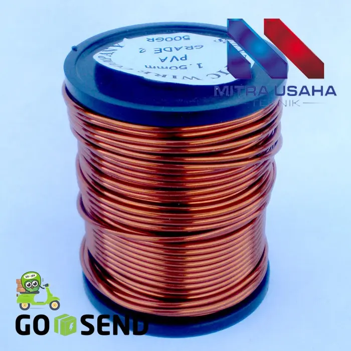 KAWAT TEMBAGA EMAIL 1.00 MM ENAMEL WIRE COOPER GULUNG DINAMO ILMAIL 2