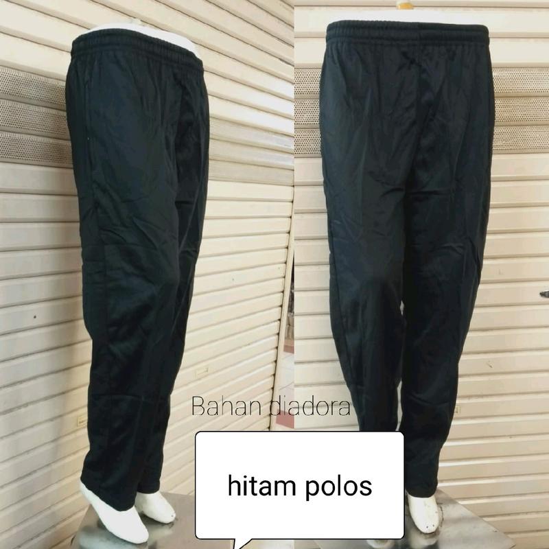 Celana Training putih polos/Trening olahraga pria dewasa hitam polos/Celana panjang seragam olahraga pria wanita putih polos Sport 2