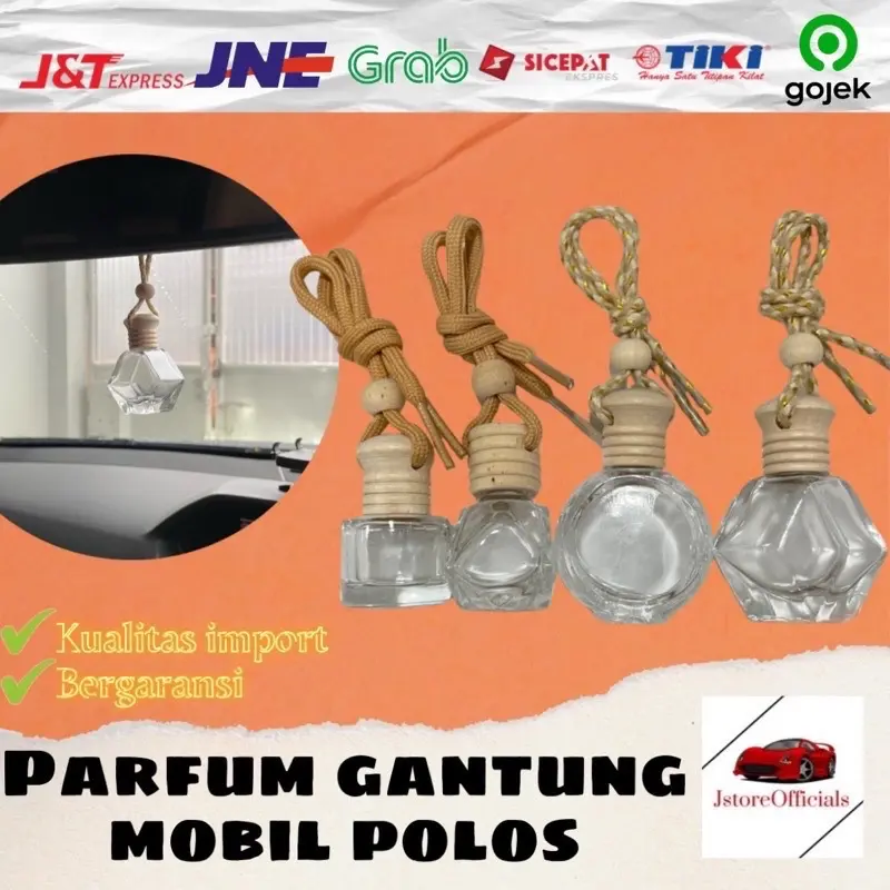 Parfum Gantung Mobil Polos Berbagai Varian Kopi Vanilla Bubblegum Lemon Melon Stroberi