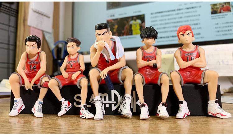 Product Introduction of Car Telephone Number Plate Interior Anime Decoration SLAM DUNK Hanamichi Sakuragi Action Figure Ornament Auto Accessories Gifts 8