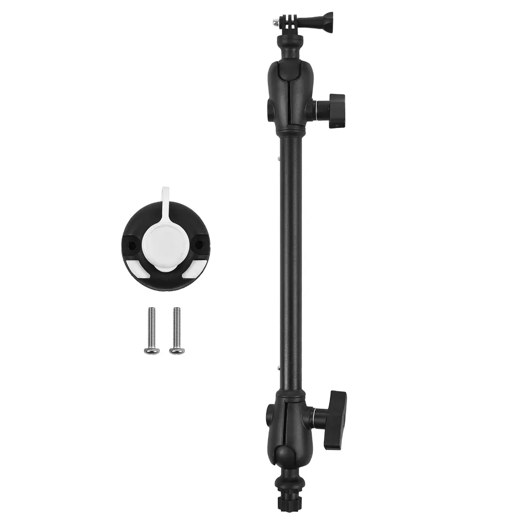 Huiji Adjustable Kayak Camera Mount Brackets Lightweight Marine Camera Mount Holder Boats Canoes Camera Mount with Long Arm