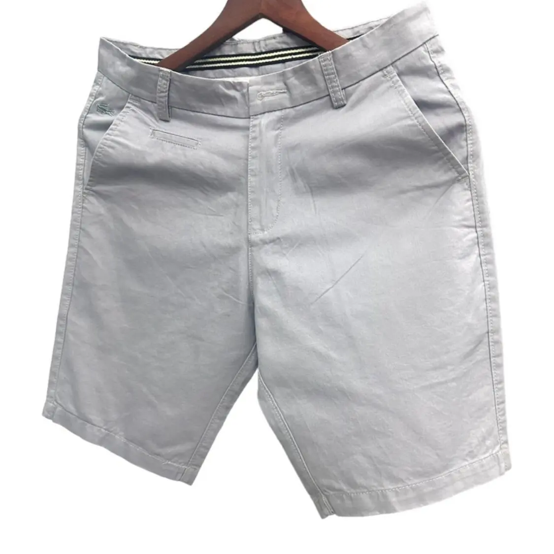 BIGSIZE_Short KAKI THÊU CS Vải Cotton CAO CẤP _Hàng VNXK Menswear  Nhiều Màu Kem  Màu Đen Tre Nhung