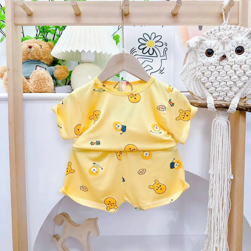 Combo 5 Bộ Cộc Thun Lạnh Nhiều Họa Tiết Thoáng Mát, Mỏng Nhẹ, Không Mỏng Lộ ( Tặng Gấu Bông ) 4