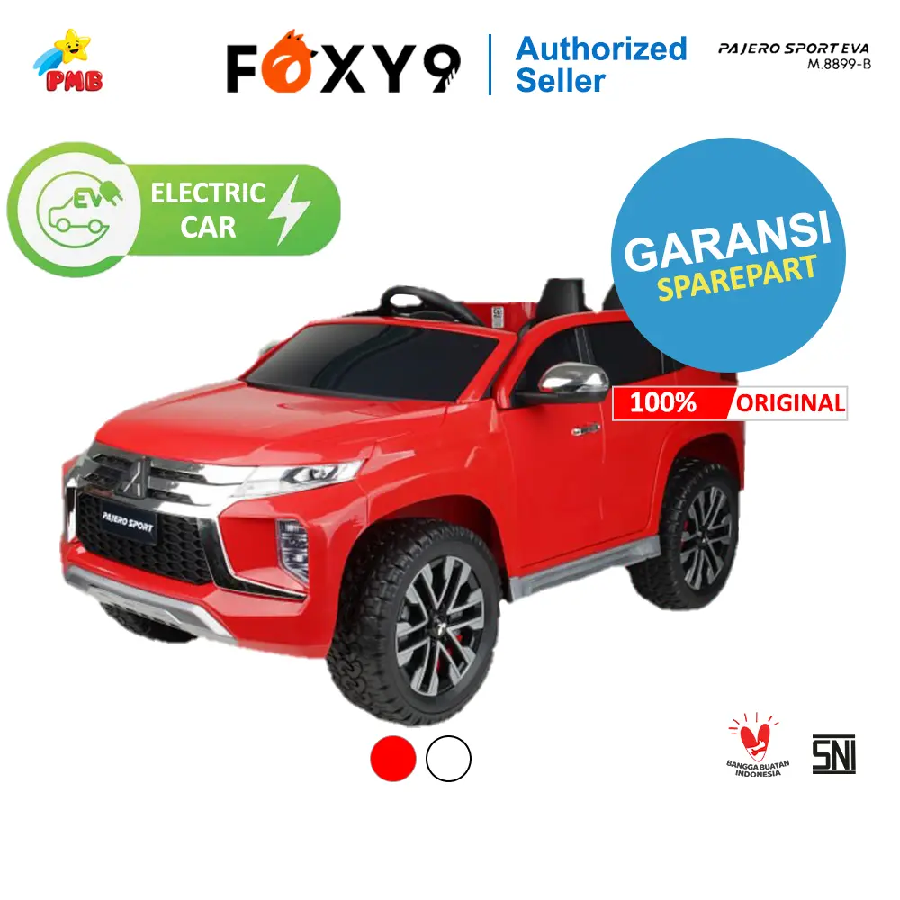 Mobil Aki Anak PMB M8899B PAJERO SPORT Mainan Mobil Mobilan Remot