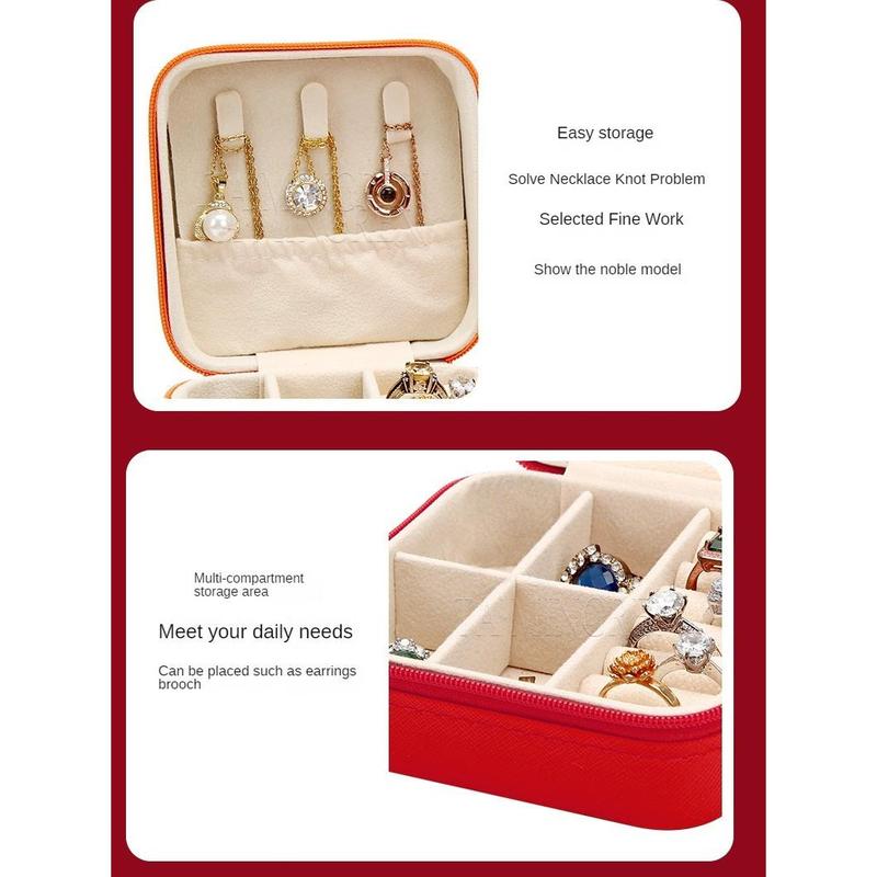 Hộp Đựng Đồ Trang Sức, Hộp Đựng Thắt Lưng, Túi Nối Dây, Hộp Trang Sức Mini, Hộp Sắp Xếp Phụ Kiện, Hộp Đựng Đồ Du Lịch Cầm Tay Họa Tiết Chữ Thập, Hộp Đựng Đồ Trang Sức Mini bánh kem ảo thuật nhẫn mũ cao bồi 2