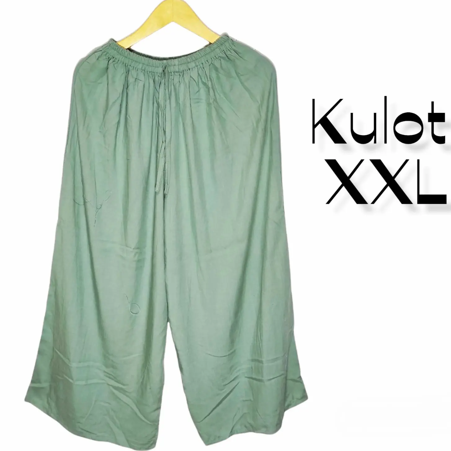 Celana Kulot super jumbo polos Cantik Karet Lembut Melar Rayon Panjang Variasi Wanita Bali