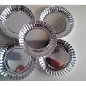 Piring kue Ulang tahunPiring kue Gold Silver Polkadot Buah