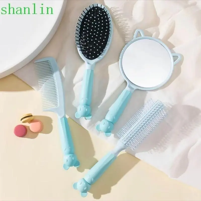￼Bộ 3-4 cây lược chải tóc gỡ rối cute phô mai que dành cho nữ- phụ kiện tóc ( tai gấu hoặc thỏ) Women 6