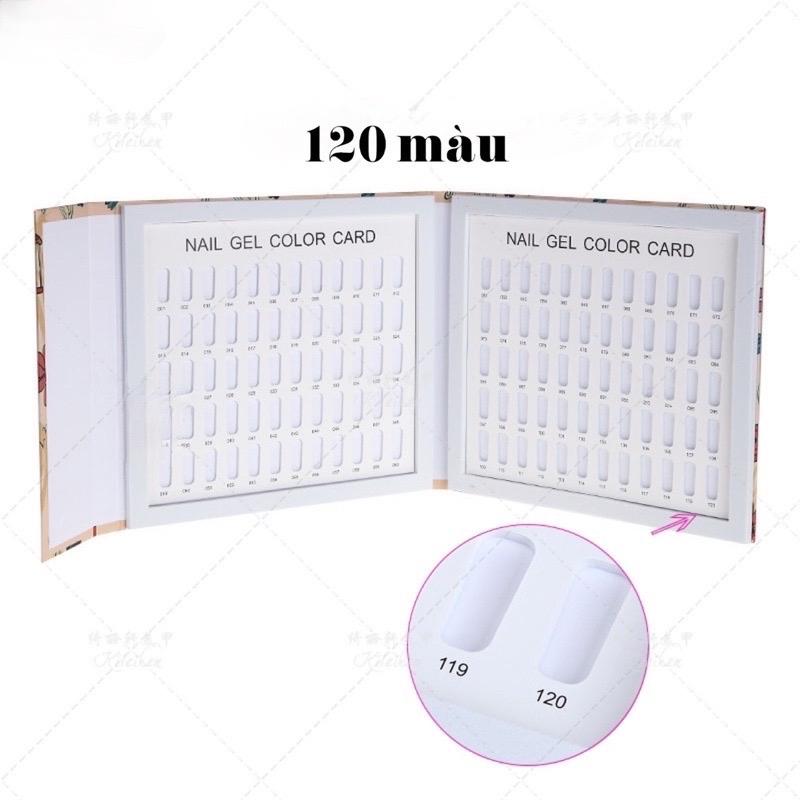 Sổ gắn móng mẫu làm bảng màu gập tiện lợi , sổ gồm 120 số Nữ Sơn Gel Women Làm Nail