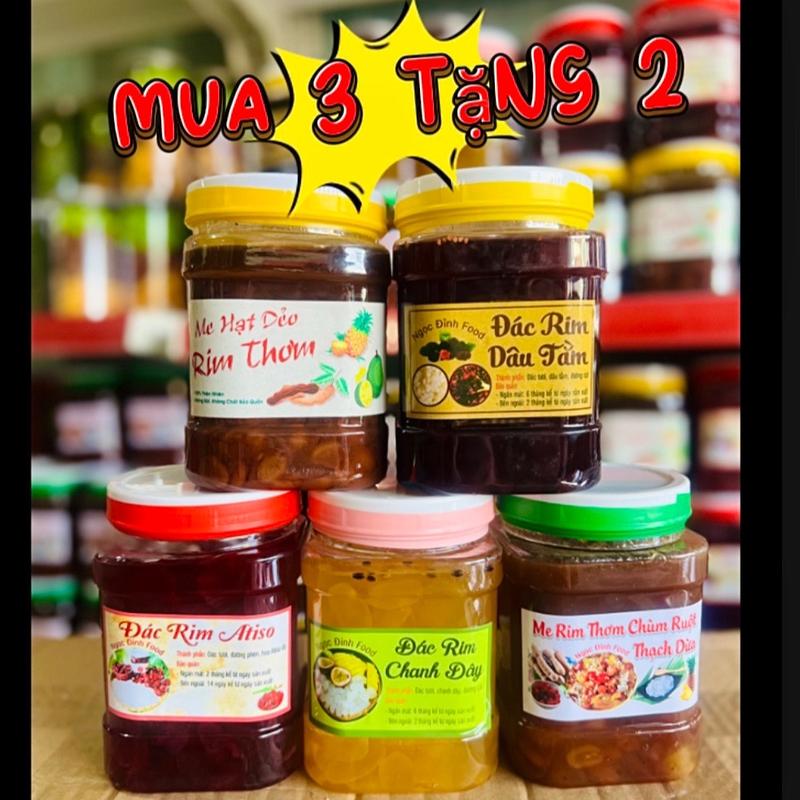 [Mua 3 Tặng 2] Combo Nước Uống Giải Nhiệt Mùa Hè (Me rim thơm, me rim chùm ruột thạch dừa, đác rim chanh dây, đác rim dâu tằm, đác rim Artiso). Gần 4,5kg-5kg