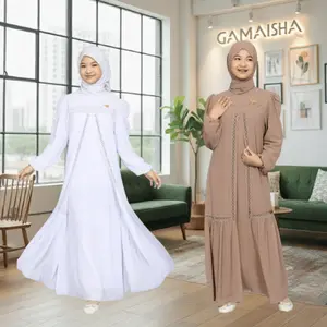 GAMAISHA Gamis Anak Remaja Tanggung Ceruty Babydoll Payet