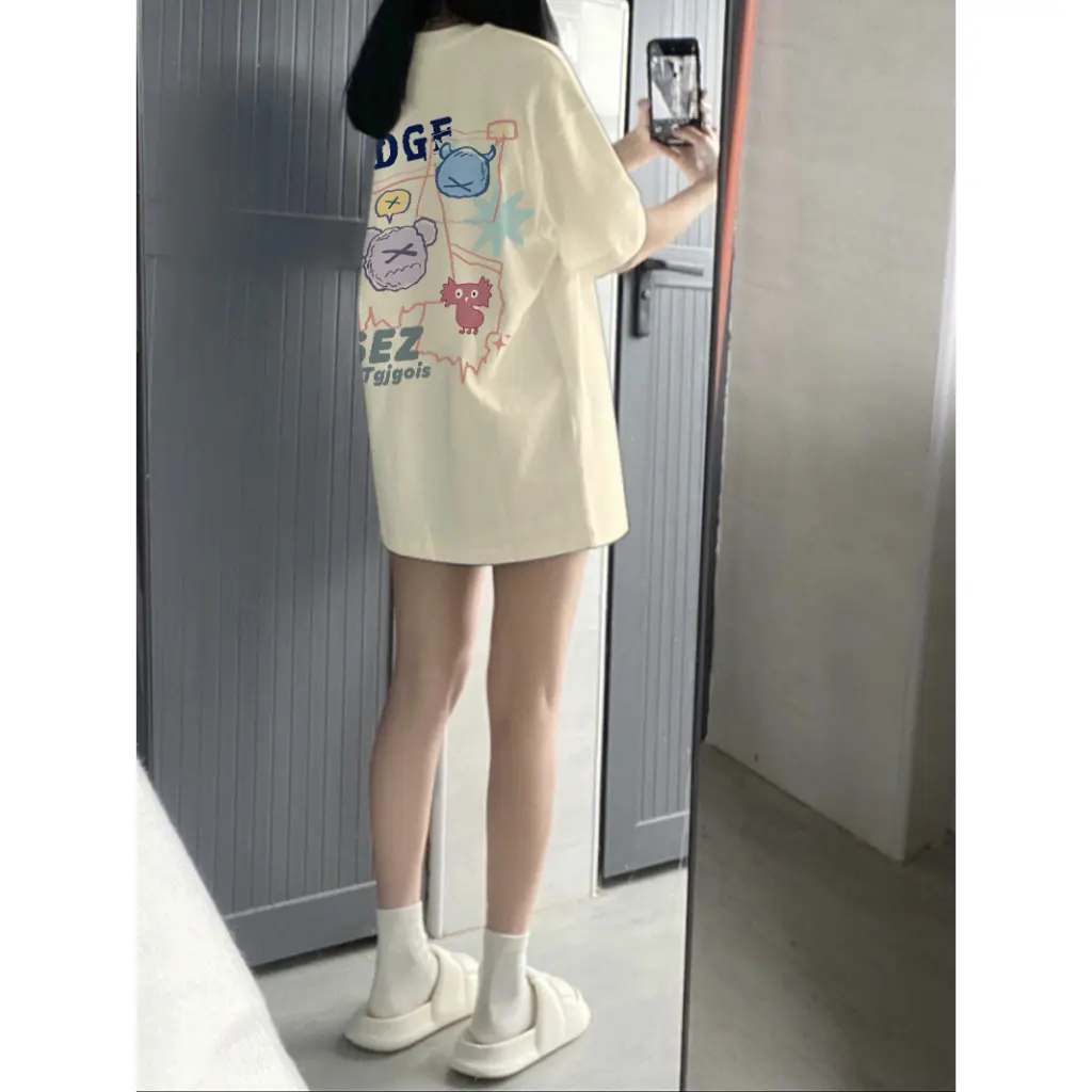 Fashion vintage quả mơ áo thun tay ngắn bigsize unisex áo phông ulzzang 100%cotton Top Nữ