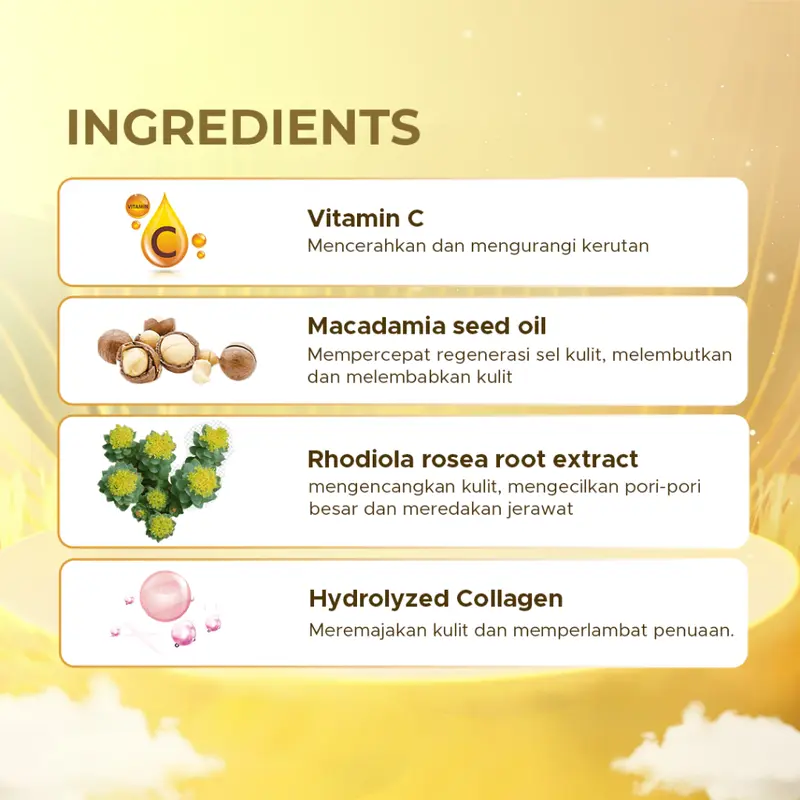 Tull Jye H Series Day Cream 20gram / Tull Jye H Series Night Cream 20gram Kulit Wajah Cerah dan Awet Muda Setiap Hari - For All Skin Type 5
