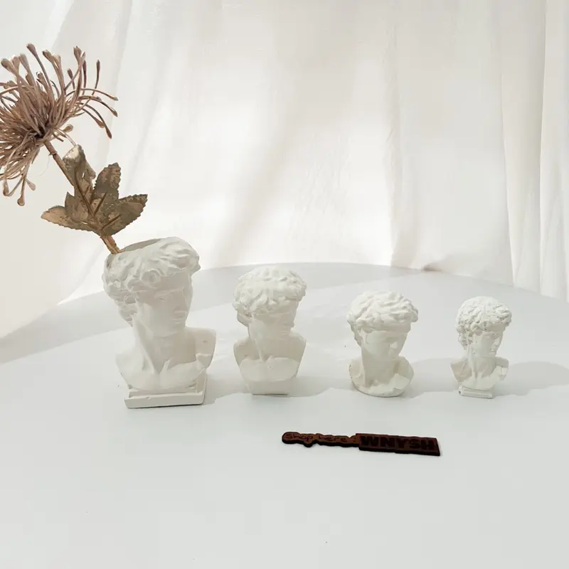 Vas David storage pen storage brush Vas aesthetic Vas kepala patung Vas patung nordic