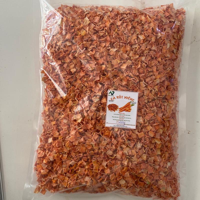 Cà rốt thái lát sạch đẹp nấu ăn tiện lợi -1000gr KHÔNG Đường Gia Vị Bột bột cajun