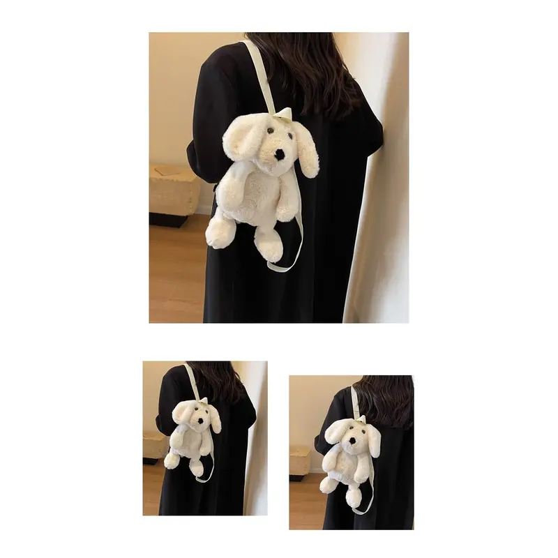 Ba Lô Nhồi Bông Dễ Thương, Ba Lô Nữ, Túi Búp Bê Chó Dễ Thương, Túi Ba Lô Búp Bê Backpack Đeo Vai 1