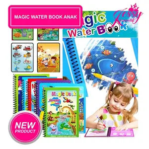 Magic water book / buku mewarnai / magic pena air magic water book Anak