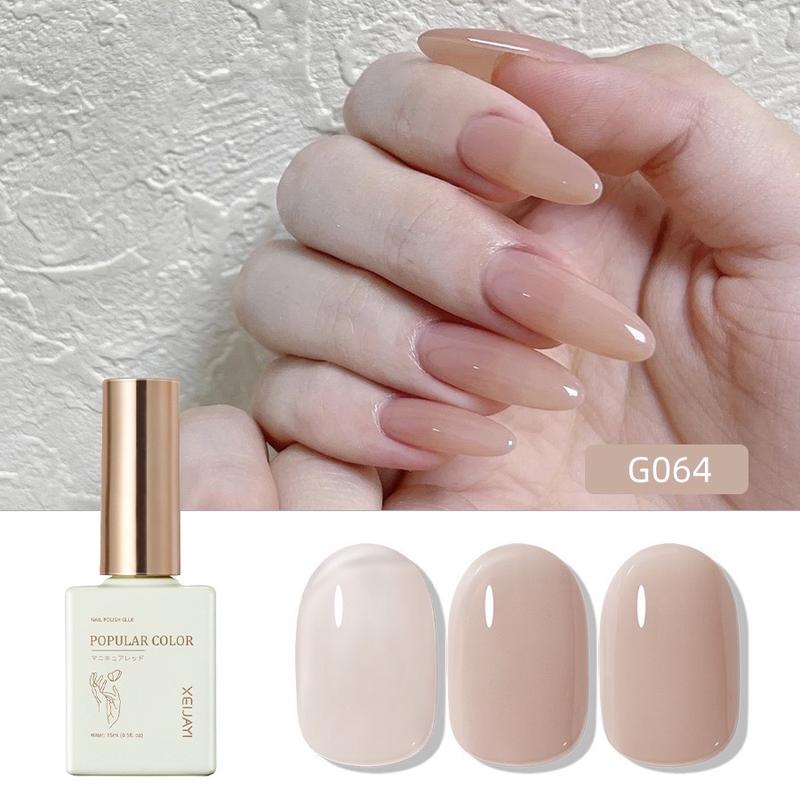 Lọ Sơn gel thạch nude XEIJAYI màu 64 ( Sơn gel cần hơ đèn )