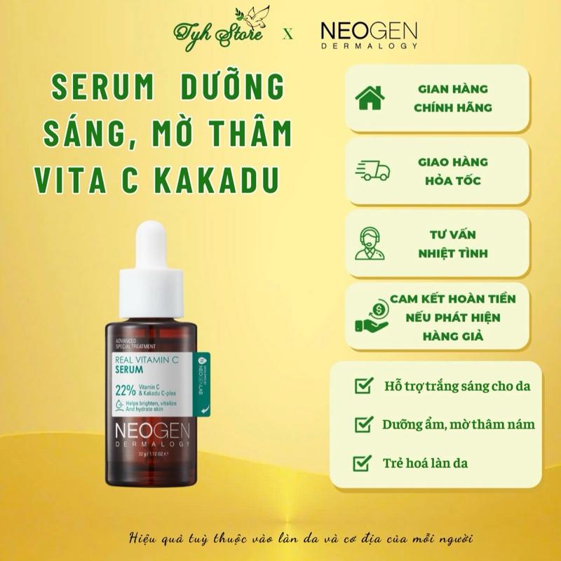 Serum 460x Vitamin C Sinh Học Kakadu 22% Giúp Mờ Thâm, Hỗ Trợ Dưỡng Sáng Da Neogen Dermalogy Real Vitamin C Kakadu Serum 32g