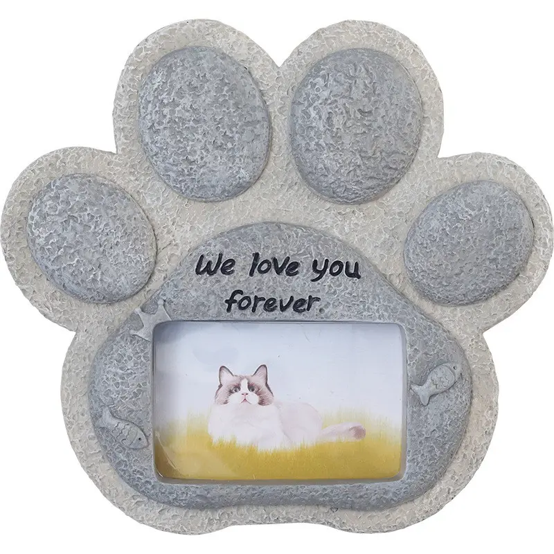 Pet Dog Tombstone Creative Resin Simulation Commemorative Stone Cat Small Animal Sacrificial Monument Crafts Ornaments Decor