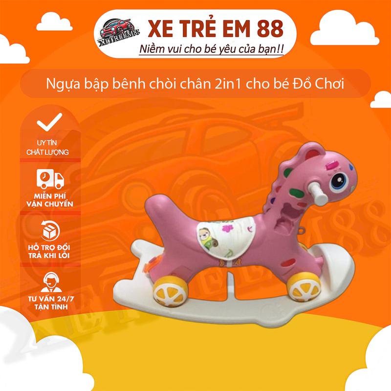 Ngựa bập bênh chòi chân 2in1 cho bé Đồ Chơi