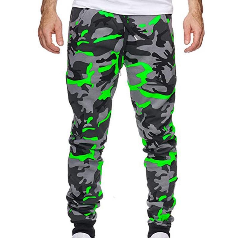 Quần Jogger Rằn Ri Cho Nam, Quần Túi Hộp Có Dây Mắt Cá Chân, Eo Trung Bình, Cho Mùa Thu 8