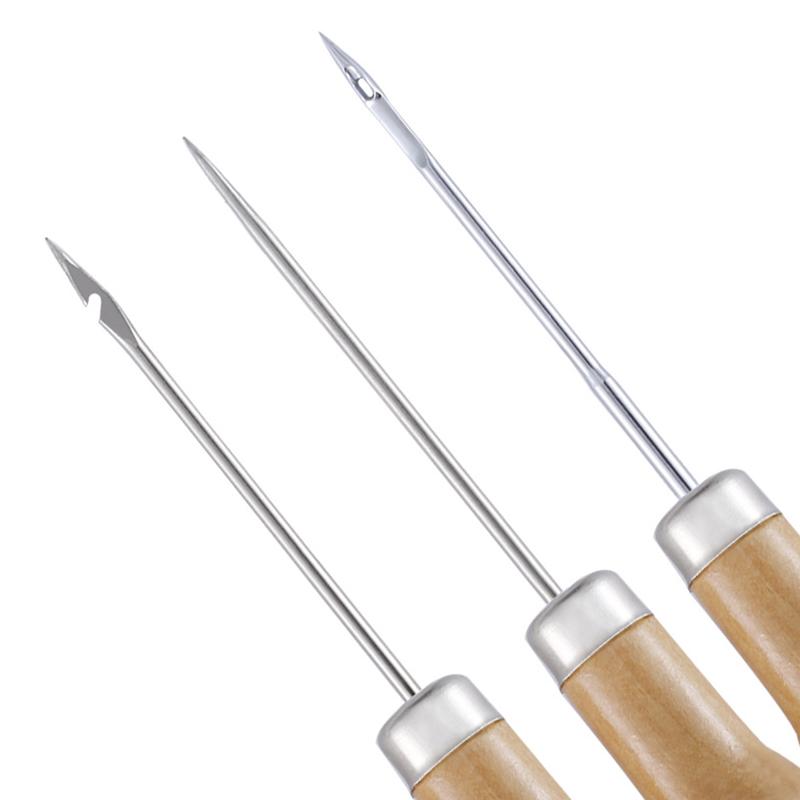 Product Introduction of LBY เข็มซ่อมรองเท้า งานฝีมือหนัง เจาะผ้าใบ เครื่องมือเย็บผ้า Sewing Awl 8