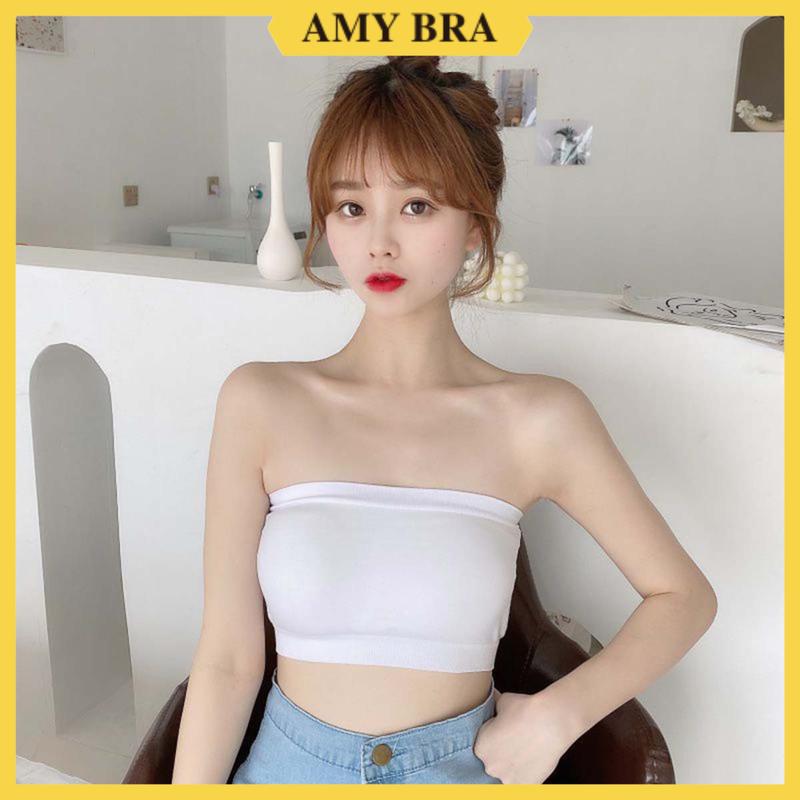Áo Bra Quây Ngang Học Sinh Không Mút Tiện Lợi - Áo Ống Không Dây Cotton Thoáng Mát AMYBRA B0123