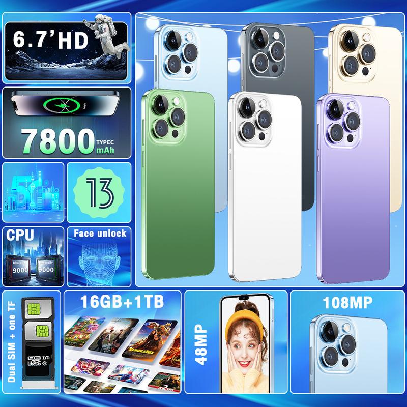 Product Introduction of 2025 Điện thoại thông minh mới i15 phiên bản hiệu suất cao 16+1T 16  pro  max  256gb 1