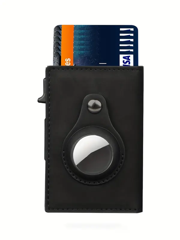 Men's Business Minimalist Pu Leather Wallet, Simple Style Magnetic Card Holder for Men, Trendy Wallet for Work & Daily Use As Gift for Boyfriend  for Outdoor 4