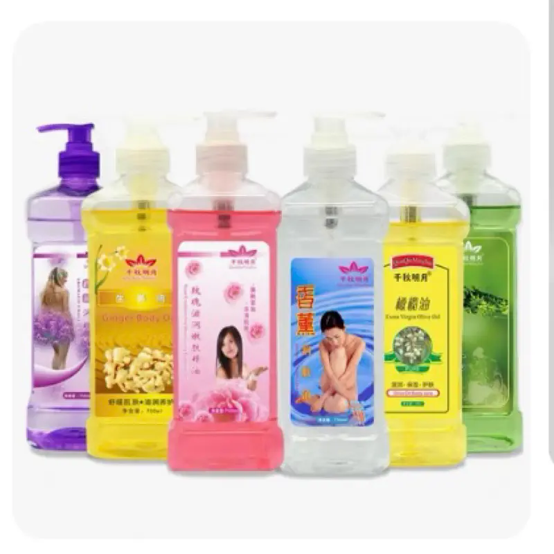 Tinh Dầu Massage Body Dầu Gừng, Sả Chanh, Ngải Cứu, Lavender, Hoa Hồng, Oliu Dung Tích 500ML, 750ML 0