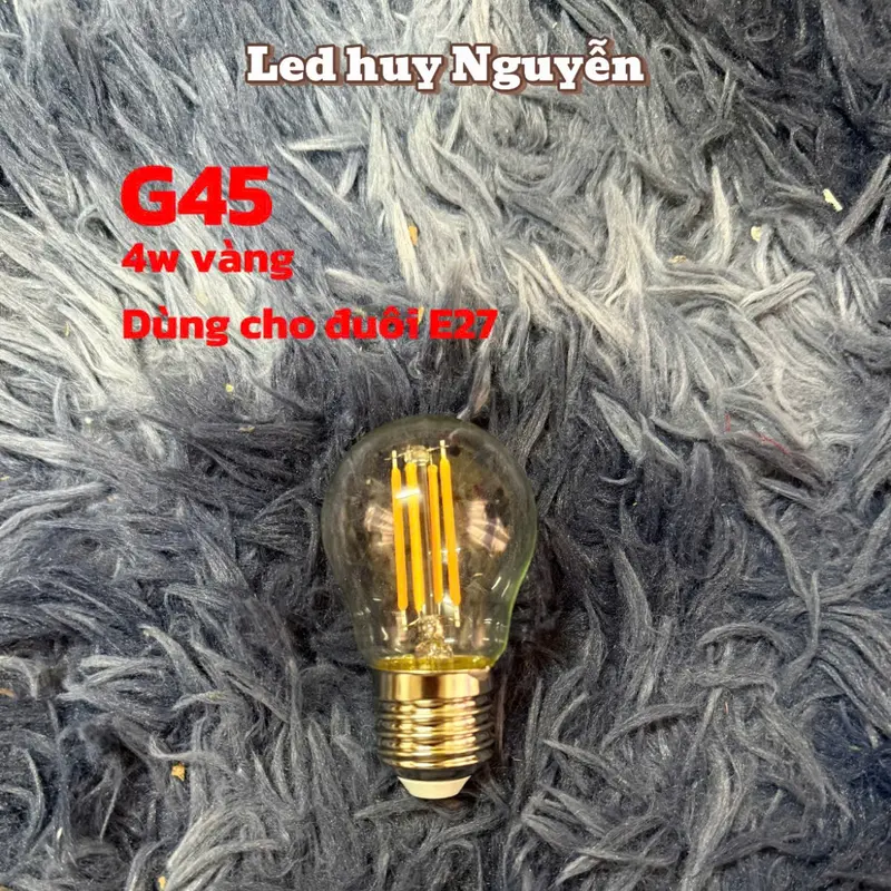 Đèn led EDISON nhiều loại 4W ánh sáng vàng bóng thủy tinh chống nước 3