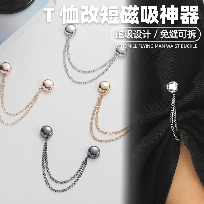 เครื่องมือที่มีประโยชน์, หัวเข็มขัดขา, ดูดแม่เหล็ก, มุมไร้ตะเข็บ, เหมาะสำหรับข้อมือ, กางเกง, คลิปคงที่, ขอบกางเกง, กางเกงคงที่, ความยาวที่สั้นลง