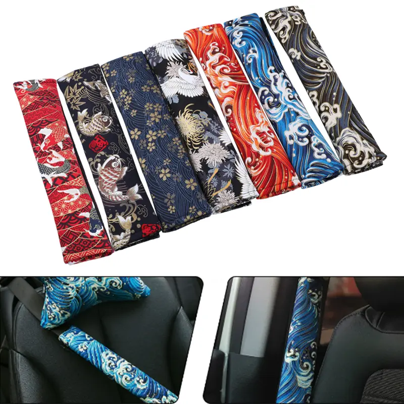 Spot Goods COD 1PCS General Motors seat belt Covers Automotive seat belt covers General Japanese fabric protectors Seat belt shoulder pads