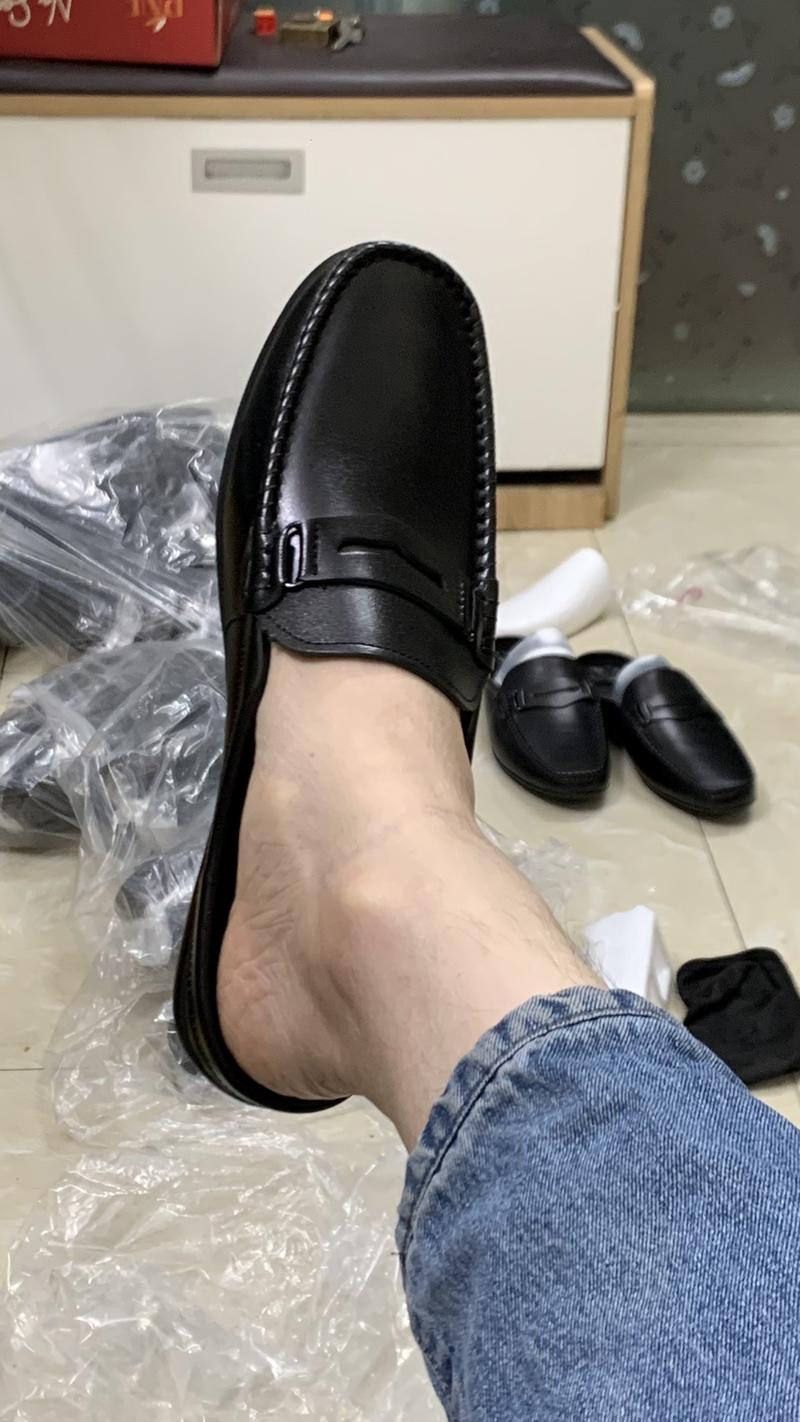 Product Introduction of DéP  GiàY sục nam da bò cực êm mềm tom Shoes , Đế Bằng chất liệu Cao Su chống trơn trượt 6
