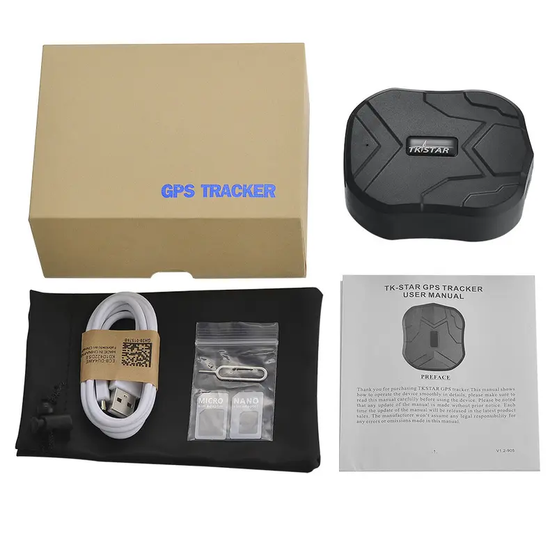 GPS TRACKER PORTABLE ORIGINAL TKSTAR TK905 TK 905 5000 MAH MOBIL MOTOR TK915 TK905B TK918 TRACKER FREE SERVER 2